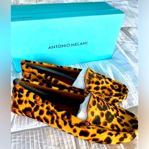 Antonio Melanie Leopard Loafers, Women’s Size 7 *New In Box*